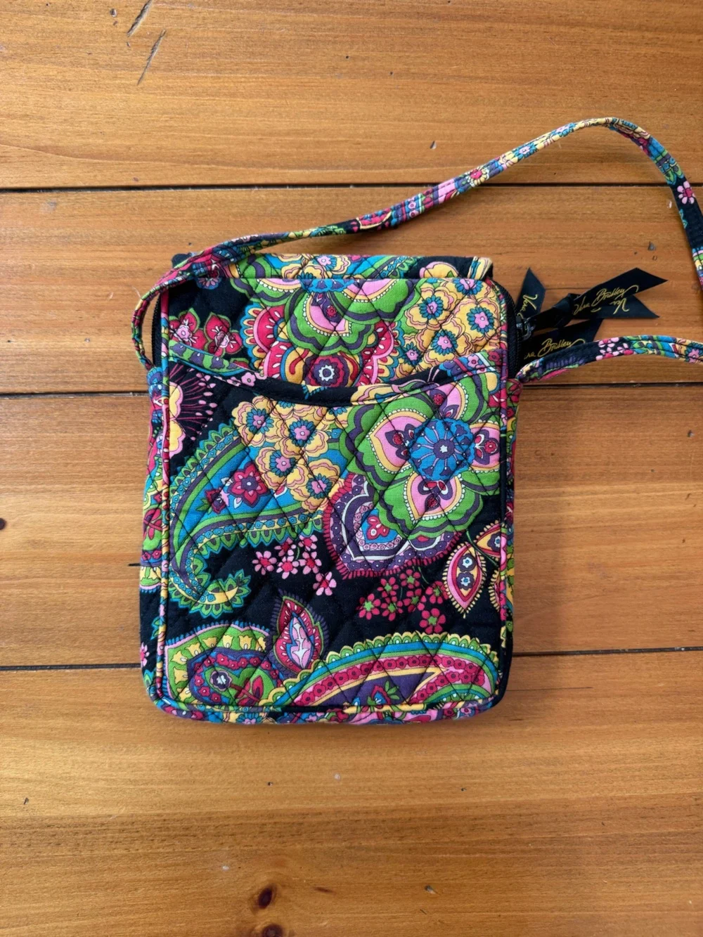 EUC 🌻Vera Bradley Midnight Paisley Mini Hipster Crossbody🪻